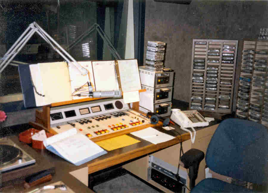 KKHI Air Studio with Pacific Recorders BMX12 audio console